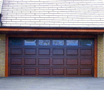 Wood Cedar Door York sectional glazed